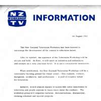NZ Workshop TV Information